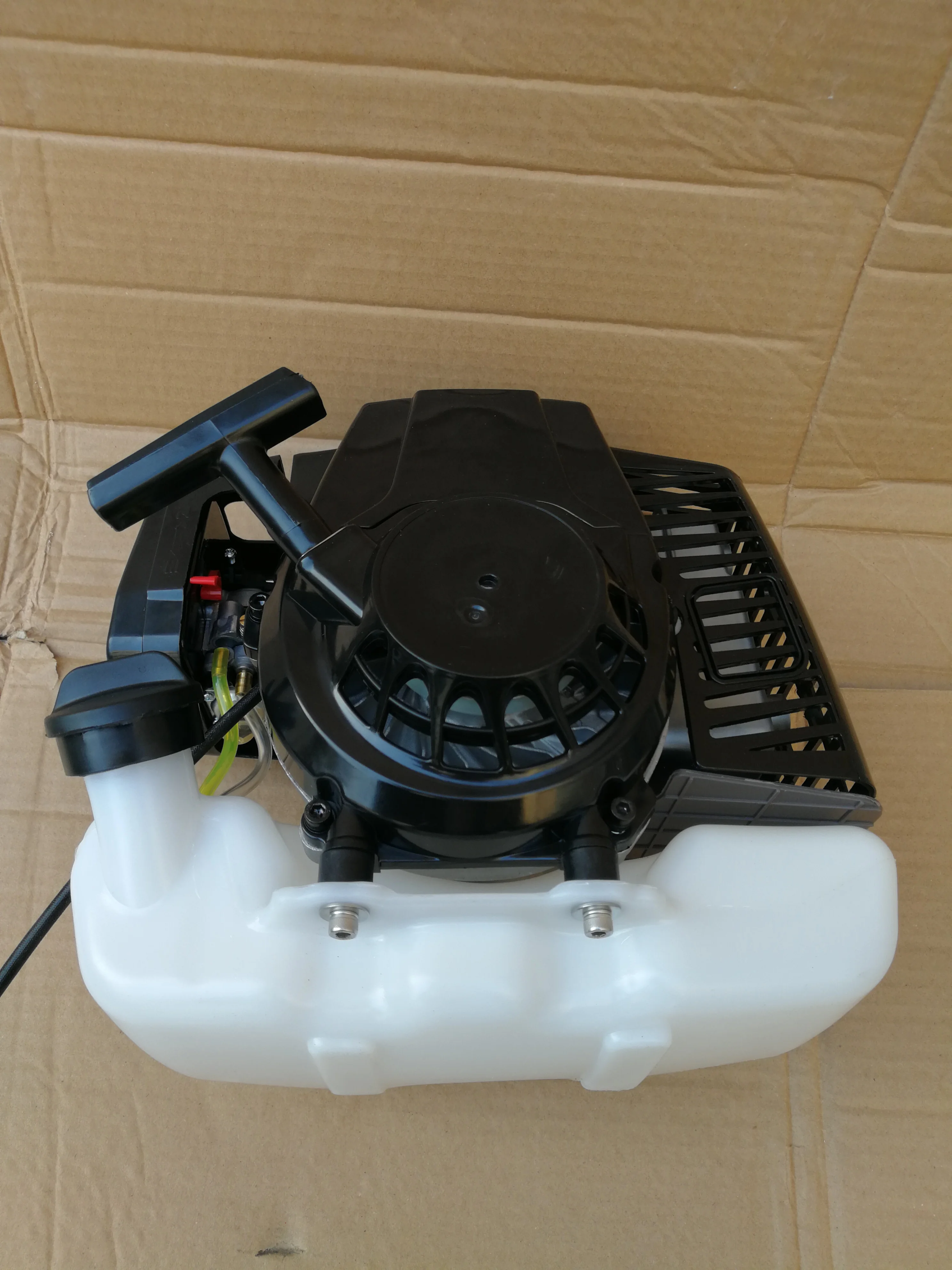 2T 63CC 1E48F Black Color Gasoline Engine For Earth Drill Brush Cutter Water Pump Goped EVO Ebike Motor 63cc gasoline petrol engine for brush cutter scooter gopeds outboard motor not 80cc muffler to side front 1e48f