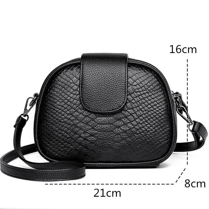 Small Cowhide Handbag Genuine Leather Women Messenger Bags Female Shoulder Bag Vintage Leather Bolsa Feminina