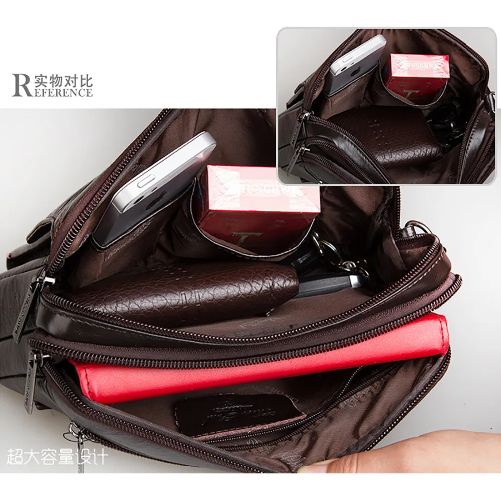 Men's Genuine Leather Clutch Wallet - Elegant and Functional Multi-Purpose Accessory