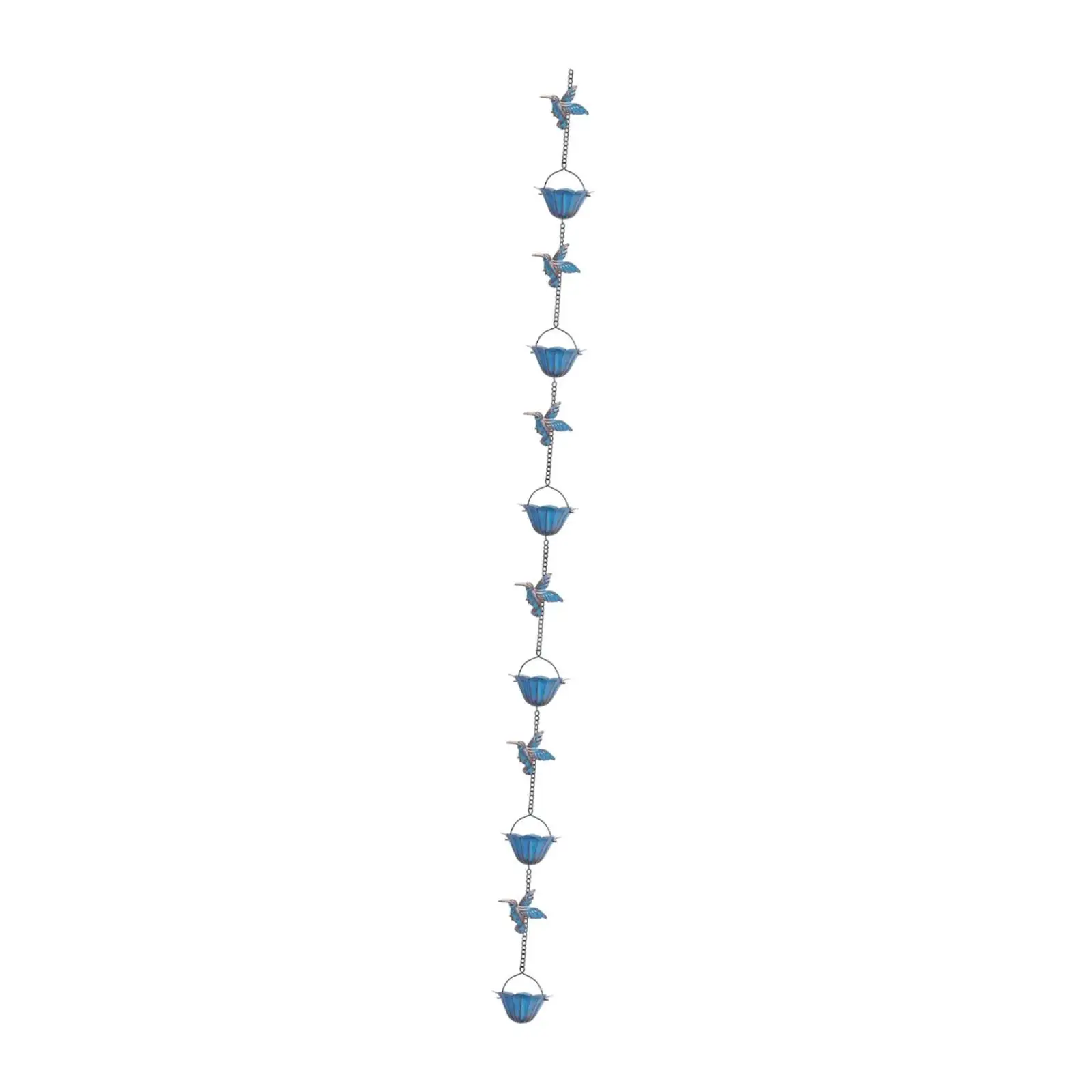 Rain Chain Outdoor Simple Hanging Mounting Functional Decor Gutters Downspouts Rain Gutter Chain Rainwater Catcher Rainchain