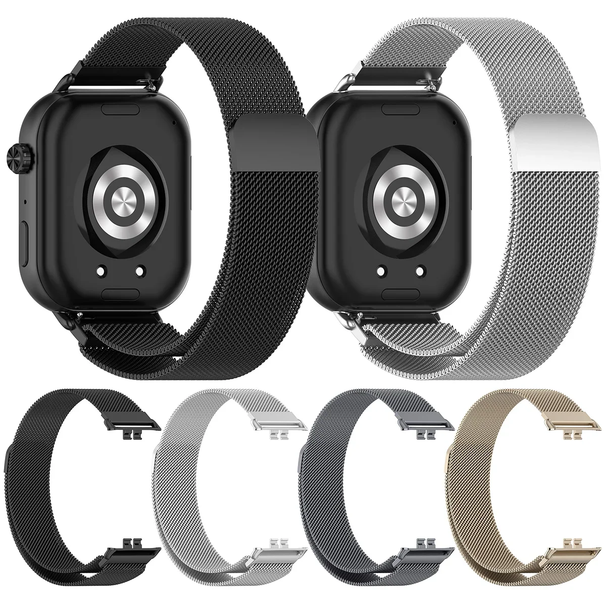 Stainless Steel Milanese Magnetic Mesh Loop Watchband Bracelet Strap