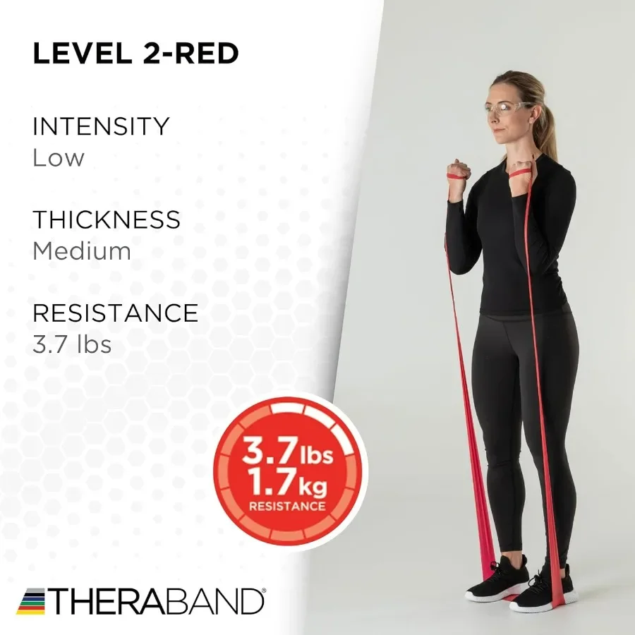 Resistance Band 25 Yard Roll, Non-Latex Professional Elastic Stretch Bands for Upper & Lower Body Exercise Workouts, Physical Th