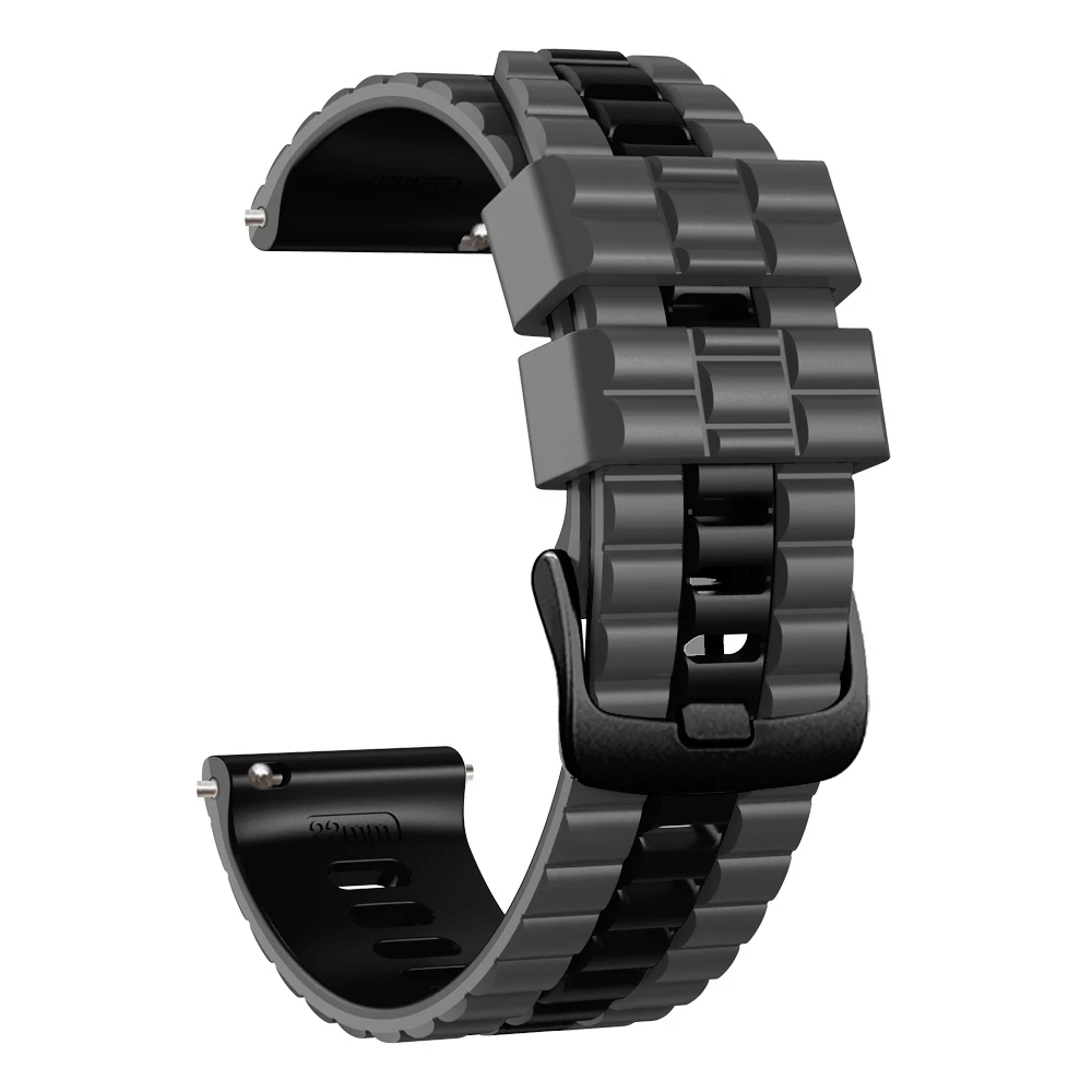 Versatile 22mm Silicone Watch Band - Stylish Strap