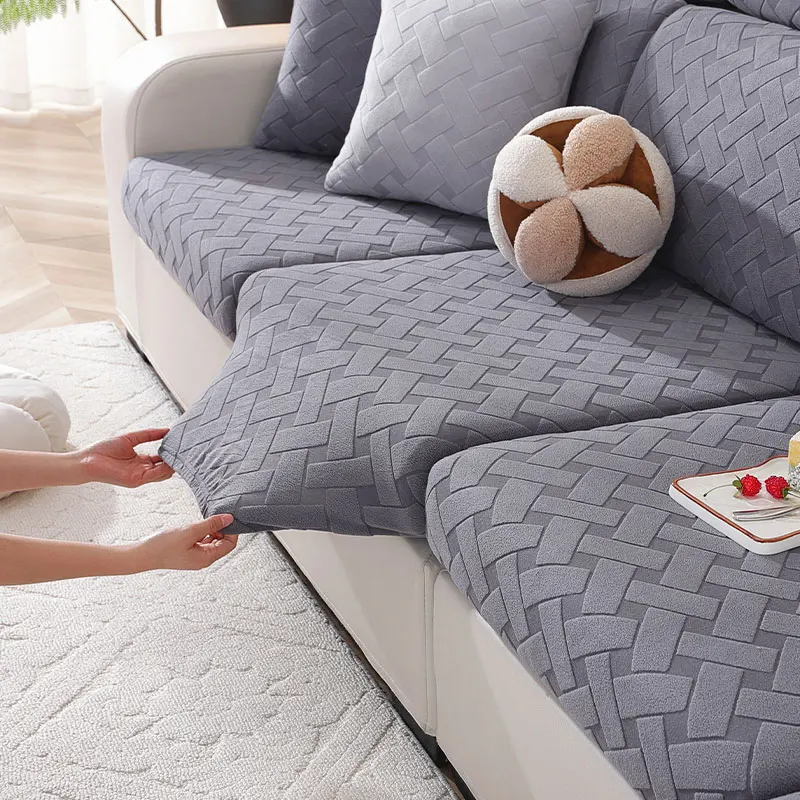 Thick Jacquard Sofa Seat Cover Elastic Sofa Cover Protector Couch Cover for Sofa Anti-dust Removable Sofa Cushion Cover 4