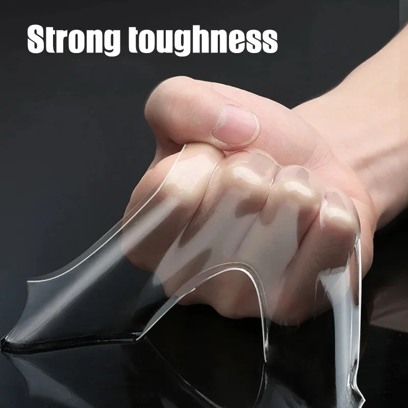 Durable Transparent Double-Sided Nano Tape - Waterproof, Reusable, Heat Resistant (Multiple Lengths Available)