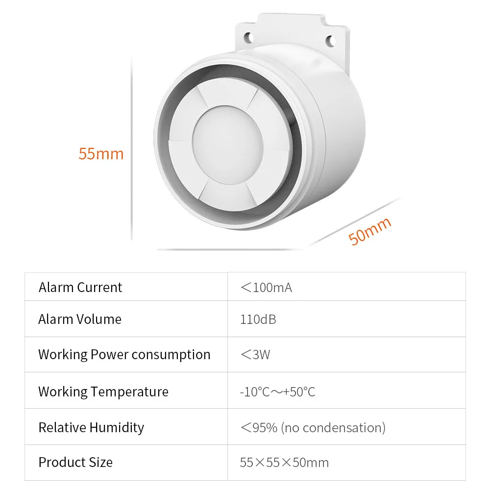 Staniot Home Security Alarm System Kit Siren 110db Decibel Burglar Alarms 1Pcs DC5V Loud Wired Indoor Accessories Horn Sirene siren alarm home alarm system