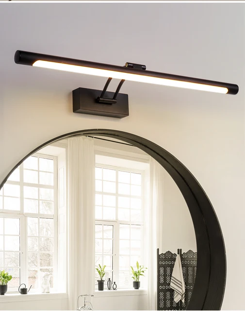 MERTNK バスミラーランプLedミラーフロントライト防曇ミラーキャビネットライトドレッシングテーブルミラーランプバスルームレトロ MERTNK  バスミラーランプLedミラーフロントライト、バスルームドレッシングテーブルミラーキャビネットライトシンプルなヨーロピア MERTNK ... バスミラーランプミラーフロントランプバスルームミラーキャビネットランプメイクアップランプウォールランプベッドサイドランプレトロな壁の