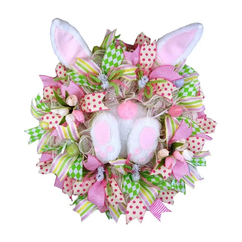 

Пасхальный венок в виде зайчика, искусственная стена, искусственное украшение, венок в стиле Gnome для фермерских зданий, для фестивалей