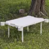 Folding Camping Table Beach Table with 4 Cup Holders Handle Design Multipurpose Outdoor Desk Cooking Desk for BBQ Backpacking 1