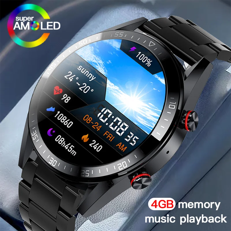Sport Smart Watch Men Always On Display Time Bluetooth Call Watches 4g