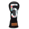 Black Leather Golf Headcovers Summer Fashion Head Cover High Qaulity Driver Wood Cover Set White Premium Leather Driver Fairway 4