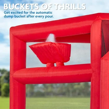 Inflatable Water Slide Park – Heavy-Duty for Outdoor Fun - Climbing Wall, 2 Slides, Splash & Deep Pool – Easy to Set Up 5