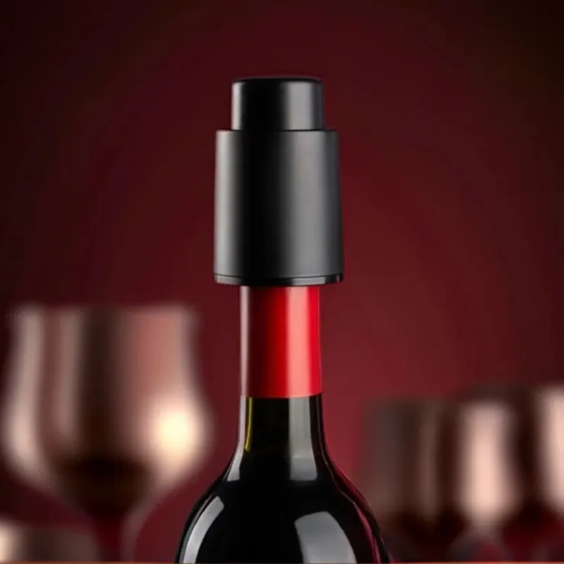 Wine stopper Wine Plug Vacuum Retain Freshness Champagne Stopper Red Wine Stopper Stainless Steel Bottle Cap Leak-Proof Sealing