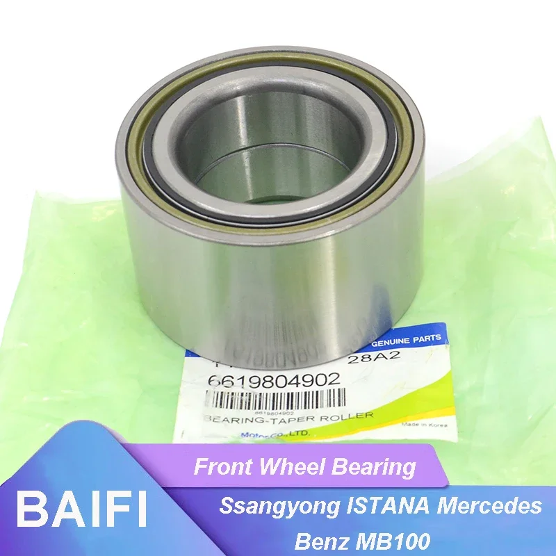 BAIFI Genuine Front Wheel Taper Roller Bearing 6619804902 For Ssangyong ISTANA Mercedes Benz MB100