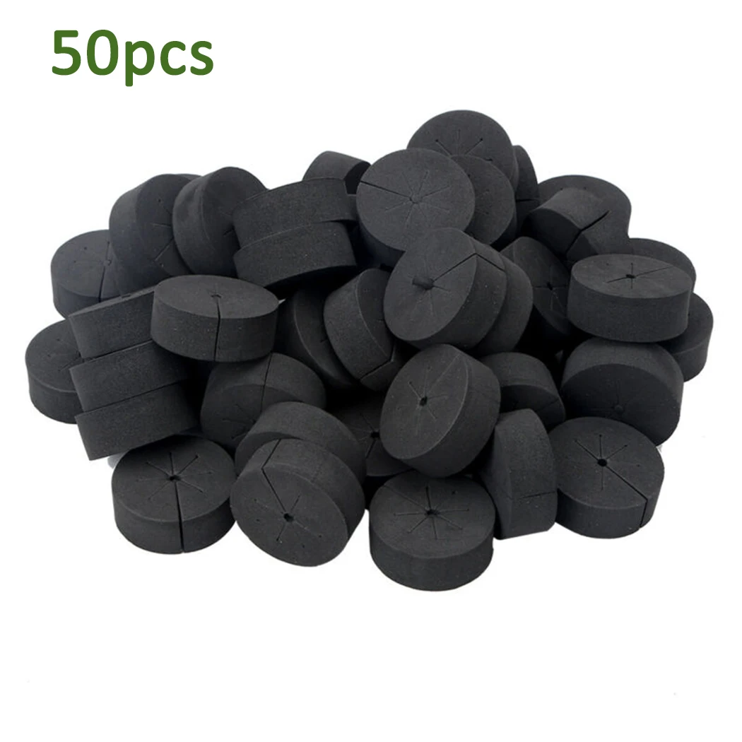 50x Garden Planting Clone Collars Garden Soilless Cultivation Clone Collars Root Fixator Plant Germination Root Fixator