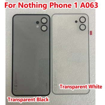 Custodia in vetro per coperchio posteriore originale da 6,55 "per Nothing Phone 1 / Phone One A063 Custodia + obiettivo fotocamera Sostituzione coperchio mobile