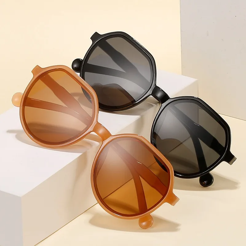 

Очки солнцезащитные женские в стиле ретро с градиентом, модные квадратные брендовые дизайнерские винтажные солнечные очки с большой оправой, UV400, черные