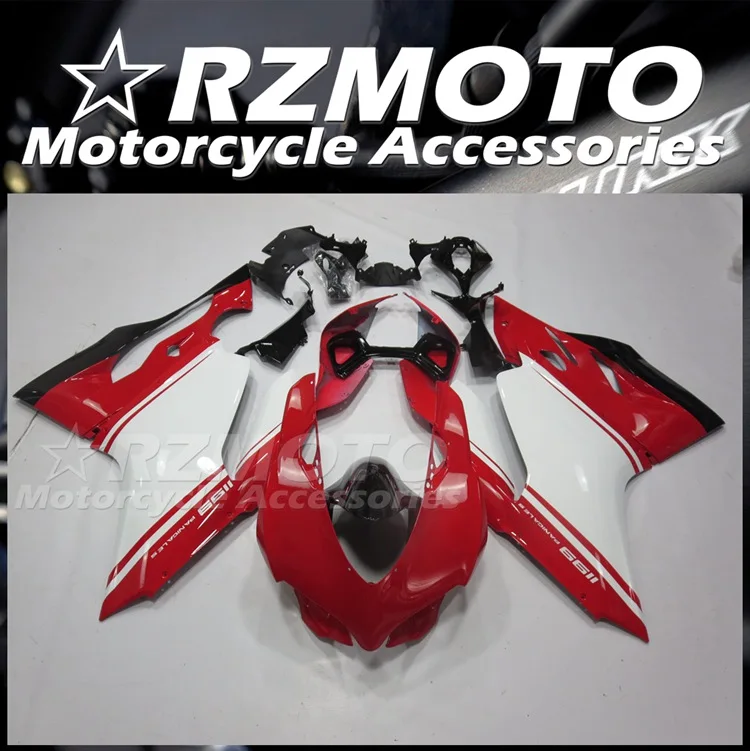 

4Gifts New ABS Motorcycle Fairings kit Fit For Ducati 899 1199 panigale 1199S 2012 2013 2014 2015 Custom White Red