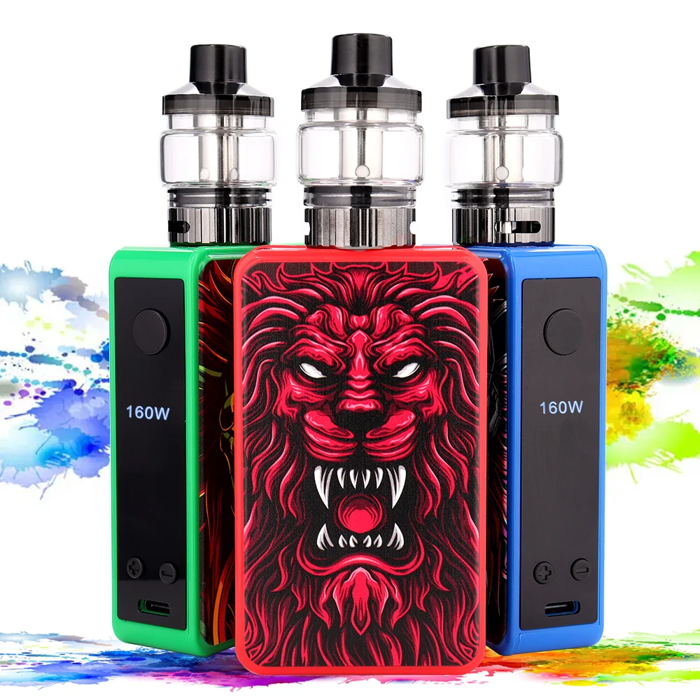 S1c10595d664148ab94fffa93a15250c1V-Electronic Vape Giant Smoke 160W Box Mod Kit 2200mAh batterierbarml atomizer 60W/120W/160W effektjusterbar förångare och cigaretter Elektronischer Vape Riesen rauch 160W Box Mod Kit 2200mAh Batterie 3,5 ml Zerstäuber 60W/120W/160W Leistung einstellbarer Vapor izer und Zigaretten_S1c10595d664148ab94fffa93a15250c1V