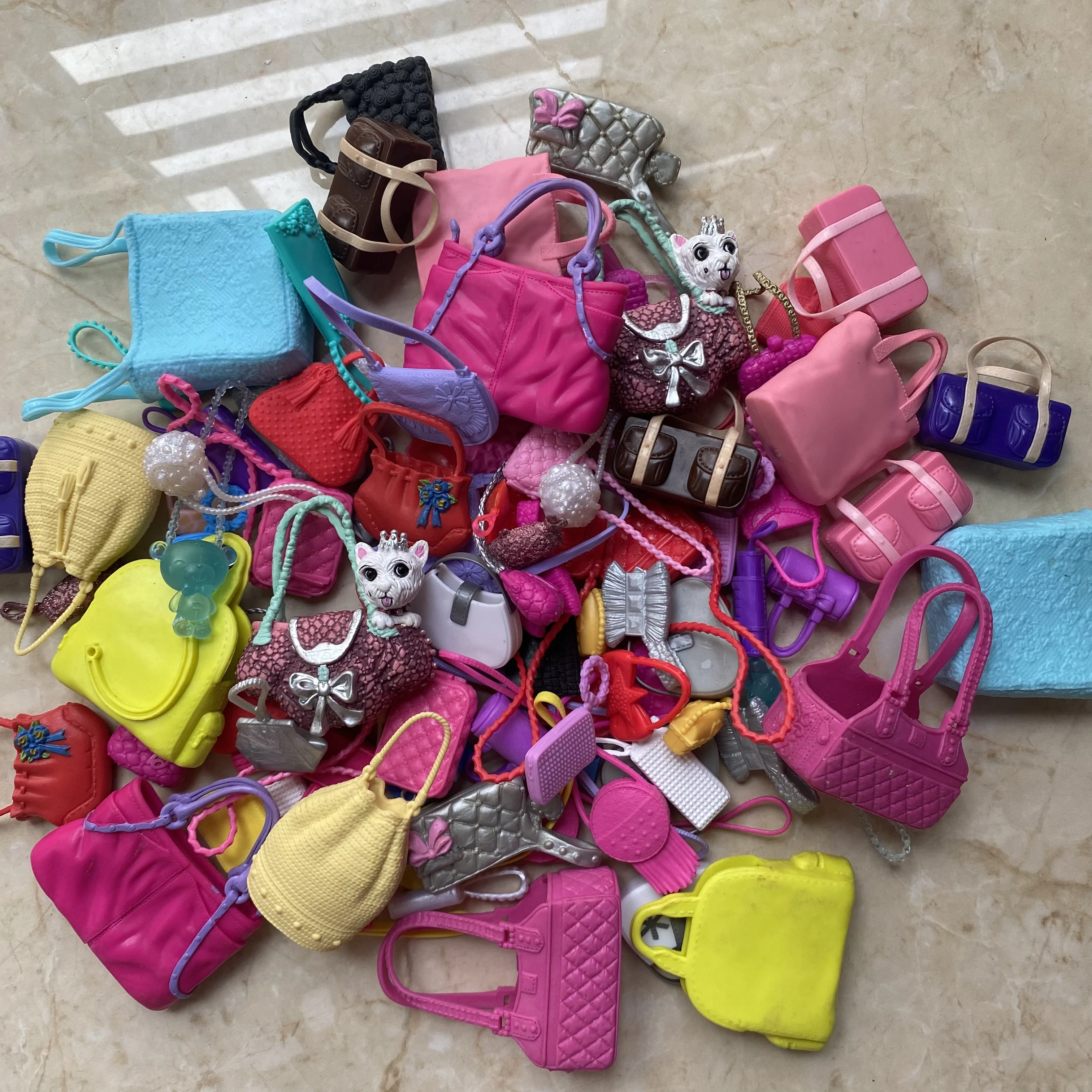 Bolsos Con MuÃ±ecas De Moda 10x Accesorios De Muñecas De Plástico