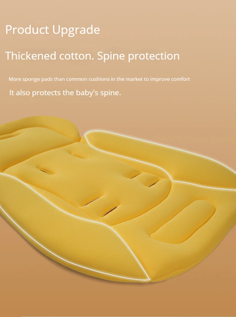 Kinderwagen-Matratze, universelles Sitzkissen, Wattepad, passend für Yoyo/Cybex, verdickte weiche Matte, Kinderwagen-Zubehör – Detail 6