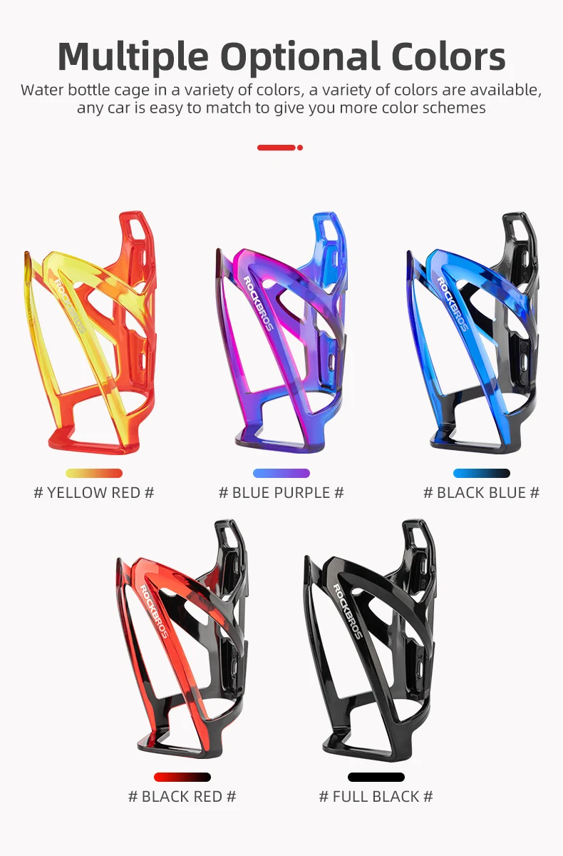 Bicycle Holder Ultra-light Water Bottle Cage Colorful Kettle Cycling One Piece S