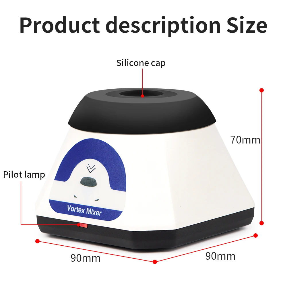 Laboratory Mini Vortex Mixer 3500rpm Eectronic Blender Tattoo Ink Nails Polish Vortex Shaker High Quality Eccentric Swirl Mixer