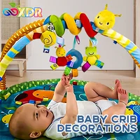 Car Seat Toys Infant Plush Hanging Toys Baby Crib Winding Toys with BB Squeaker and Rattles for Brinquedo Bebe 0 a 6 Meses Gifts 1