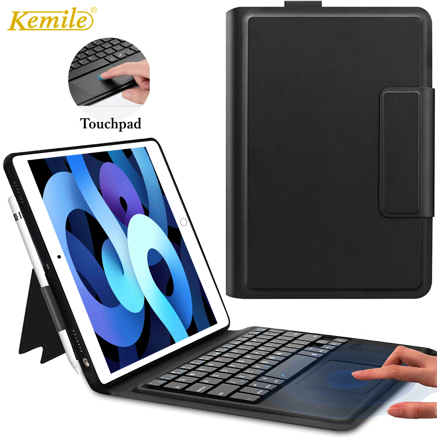 

Touchpad Keyboard Case for iPad 9th Generation 10.2 2021 7th 8th 10.2 2020 Air 3 10.5 2019 Pro 10.5 Cover keyboard W touchpad
