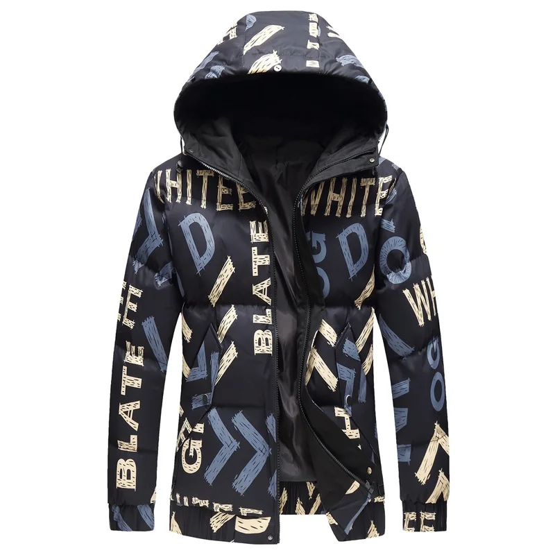 

Winter Thick Warm Men Parkas Fur Collar Fashion Casual Down Coat with Hooded