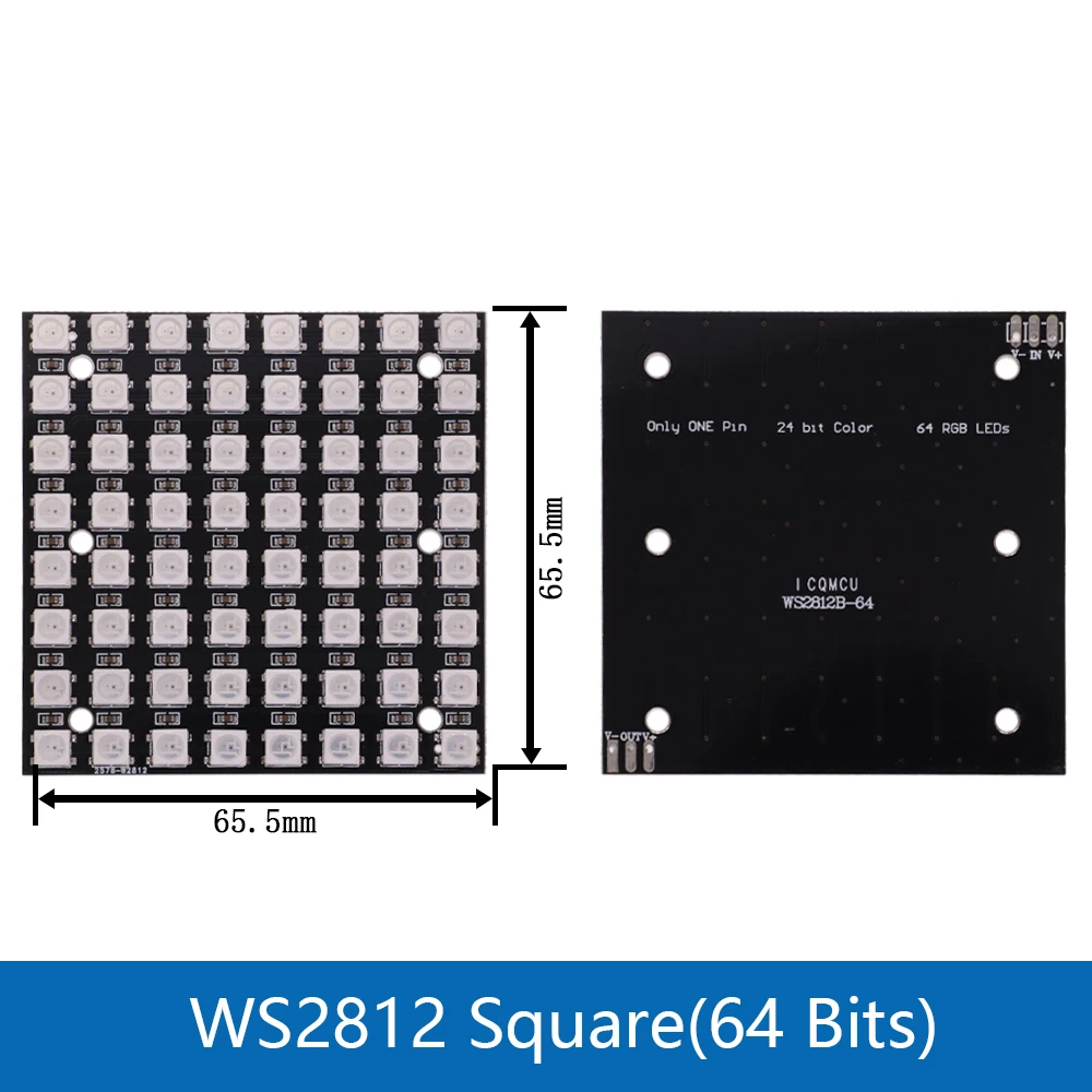 ตัวเลือกสินค้า แหวนไฟ RGB WS2812 บูรณาการสำหรับ Arduino DIY