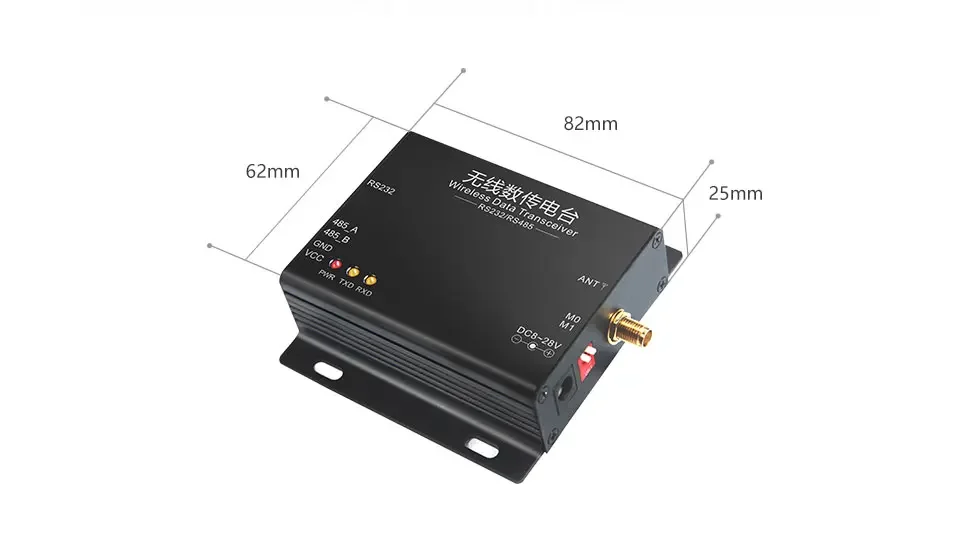 

RS485 Full Duple 100mw 433MHz Point-to-point Transmission Industrial Iot Fhss Tdd Wireless Transmitter Receiver E62-DTU(433d20)