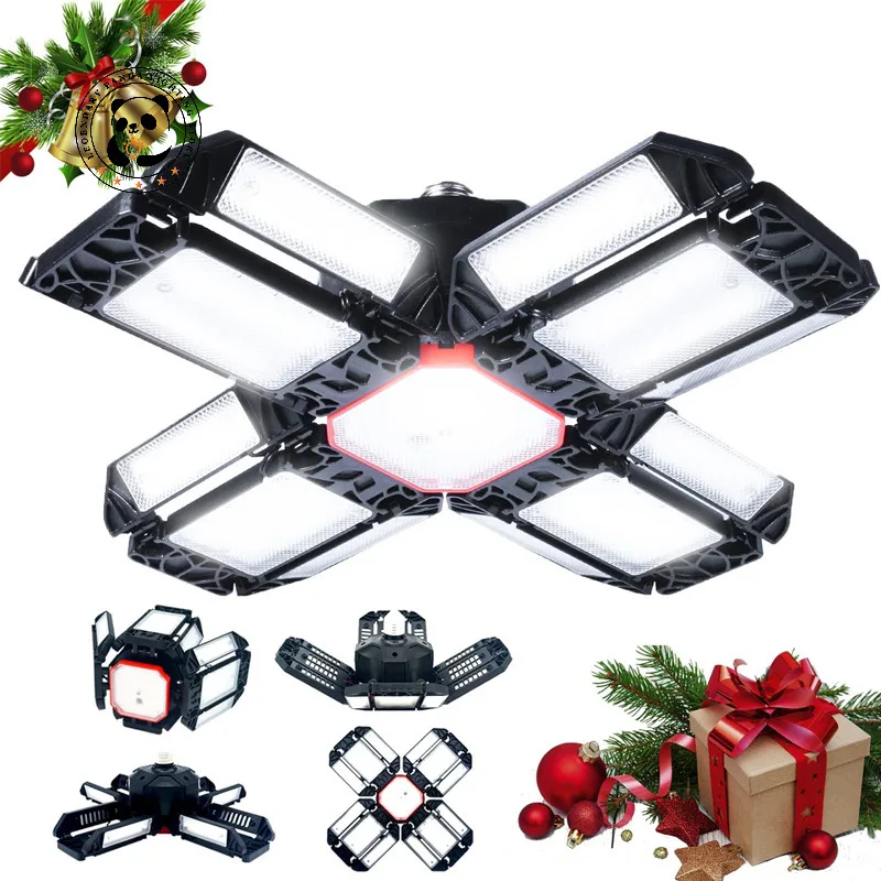 

Modern Garage Pendant Lamp 150W Four Leaf Folding Deformation Lamp Garage Plant Lighting Warehouse Pendant Lights Hanging Lamp