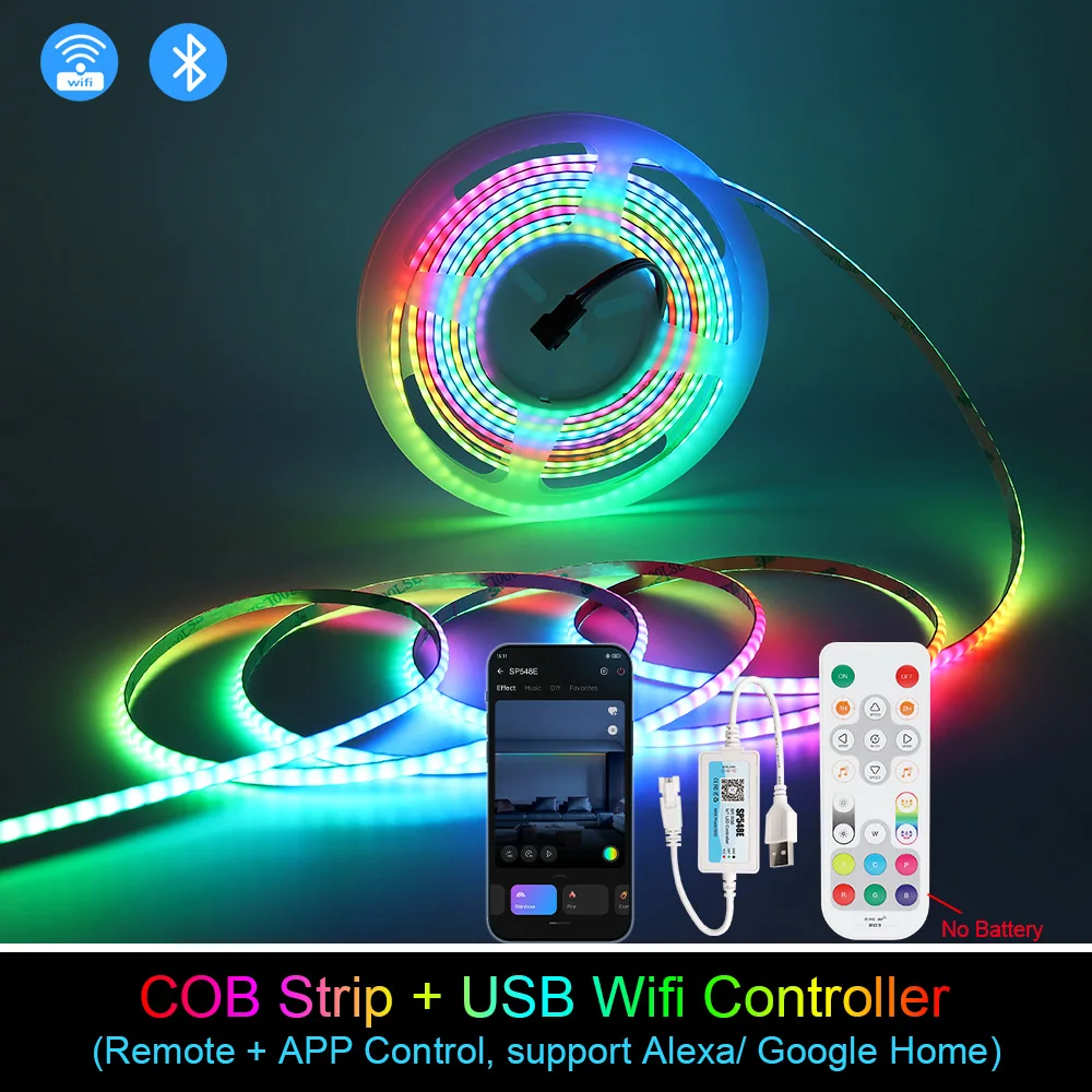 ตัวเลือกสินค้า USB Powered RGB LED Strip 240 LEDs ควบคุม RGB แบบละเอียด 3 มม.