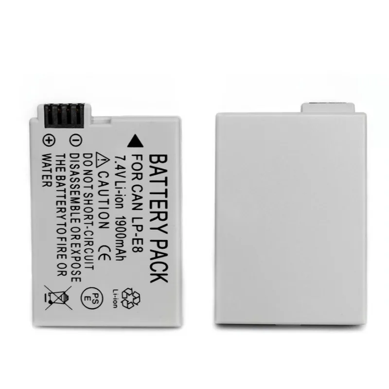 1900mAh LP-E8 Rechargeable Battery for Canon Cameras