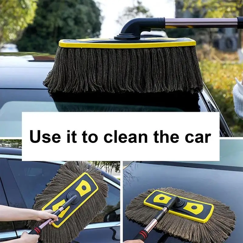 Car Interior Cleaning Duster With Soft Rubber Protection Scratch