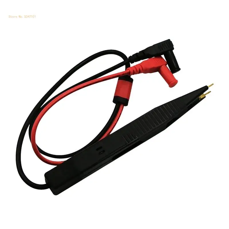 Upgraded LCR Chip Test Clip Capacitance inductor Resistance Test Clip Meter Probe Multimeter Tweezer PVC
