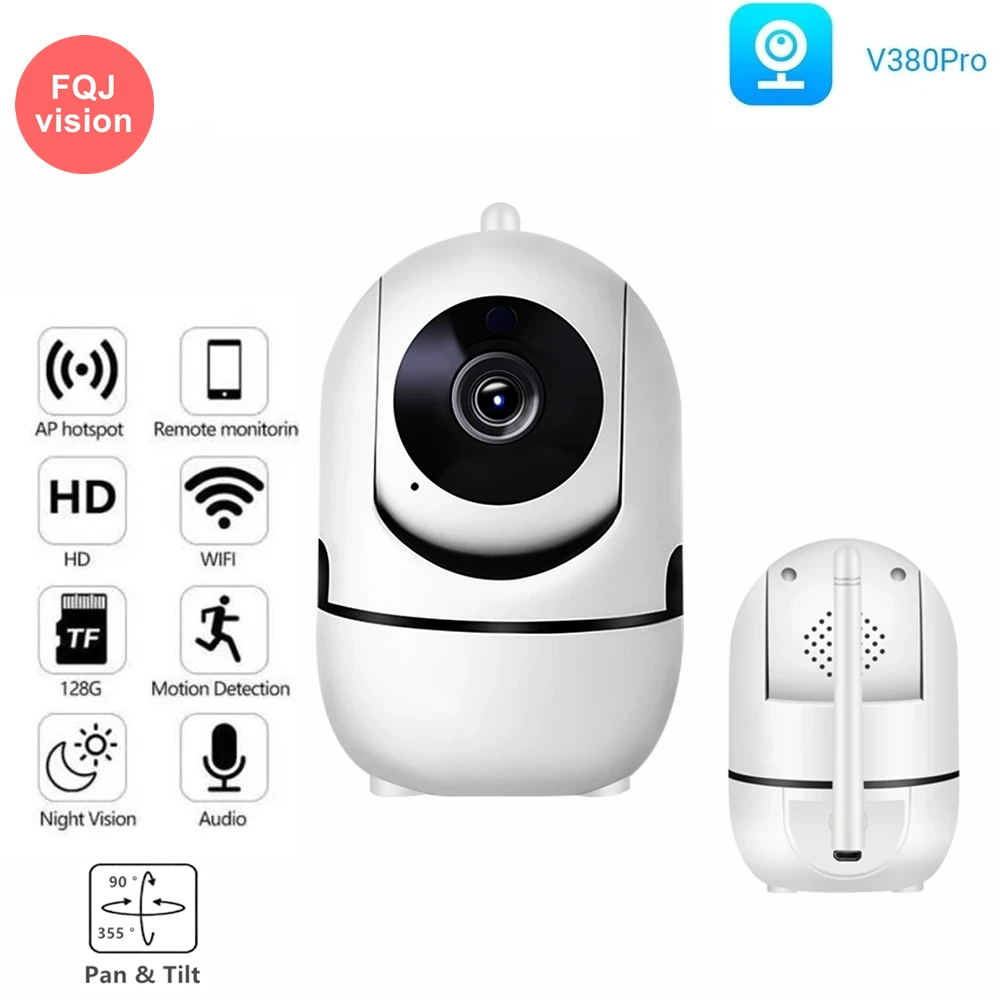 

Mini 3MP Home Indoor Wifi IP Cameras Motion Detection V380 Pro Wifi IP CCTV Cameras Human Track Camera Baby Monitor