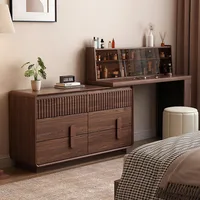 Commode médiévale, commode, chambre intégrée, table de maquillage rétro à la fin du lit, cornette en bois massif de qualité supérieure 4