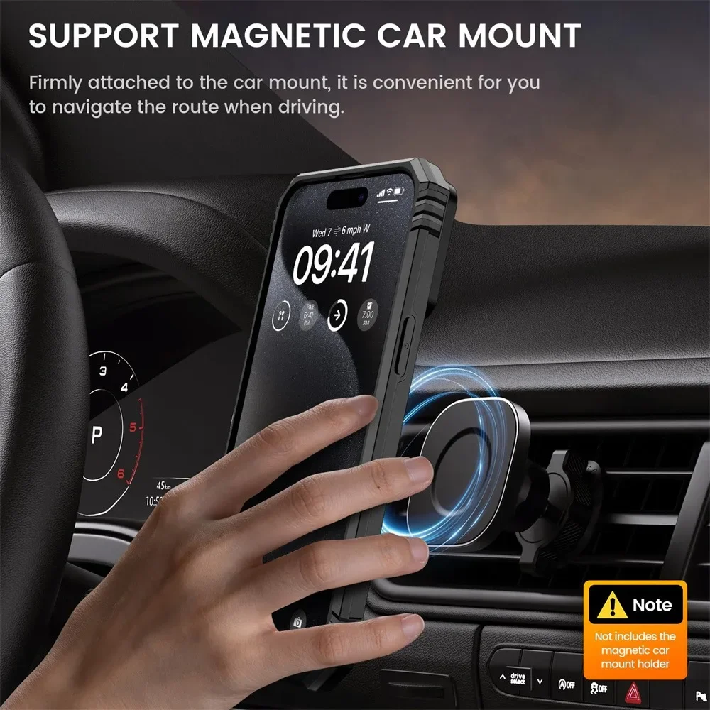 Rugged Kickstand Case with Slide Camera Protection and Drop Shockproof Design