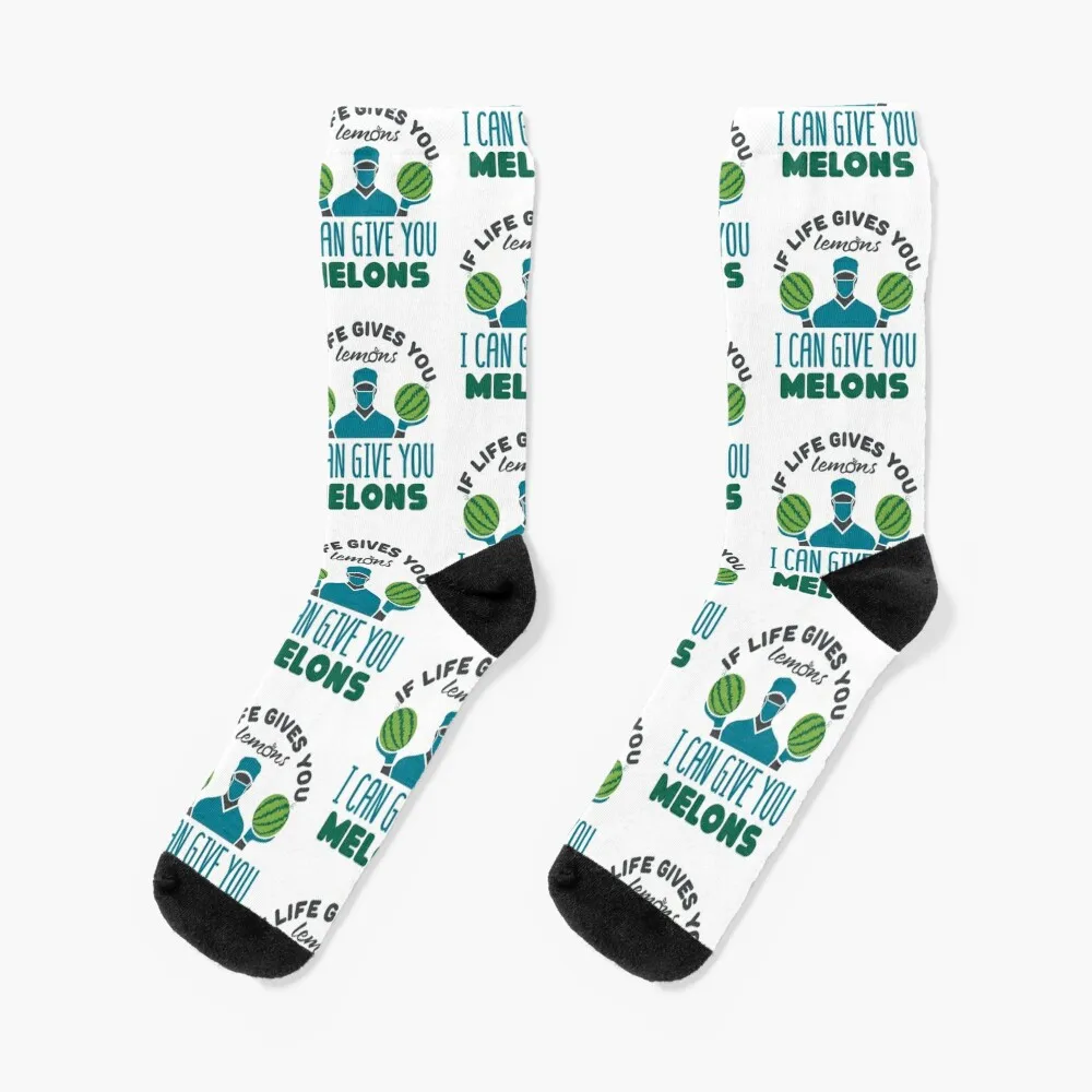 

Plastic Surgeon Joke If Life Gives You Lemons I Can Give You Melons Socks man golf Man Socks Women's