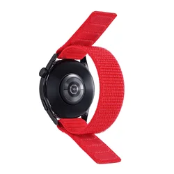 Premium Hook and Loop Nylon Sports Wristband - Universal 22mm Strap Replacement - 22mm Width (E)