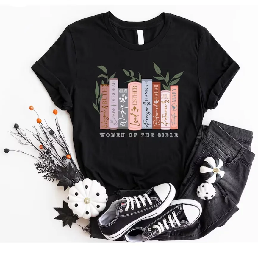 

Bible Verse Shirt Religious Gift Christian for Women Floral T-Shirt Christian Gifts Faith Christian Apparel 100% cctton Harajuku