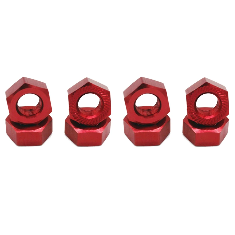AEF1-8Pcs 17Mm M10 금속 휠 육각 너트 M10XP1.0 NT002 JLB 레이싱 용 CHEETAH 11101 21101 J3 속도 1/10 RC 자동차 업그레이드 부품