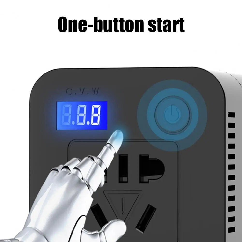 

150W Car Power Inverter 12V to 220V and 110V Digital Voltage Transformer Power Converter Modified Sine Wave Universal Socket