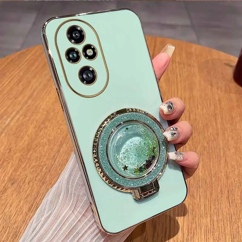 Circular Support Plating Phone Case - Premium Protective Cover