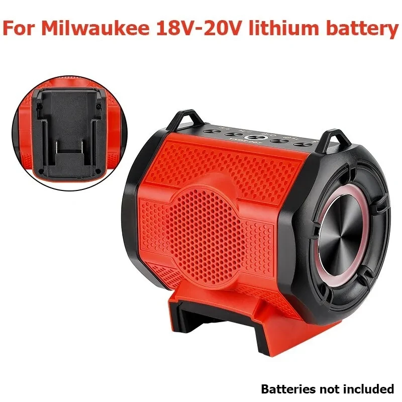 Cordless Portable Bluetooth Speaker Stero Player Loudspeaker Amplifier for Milwa