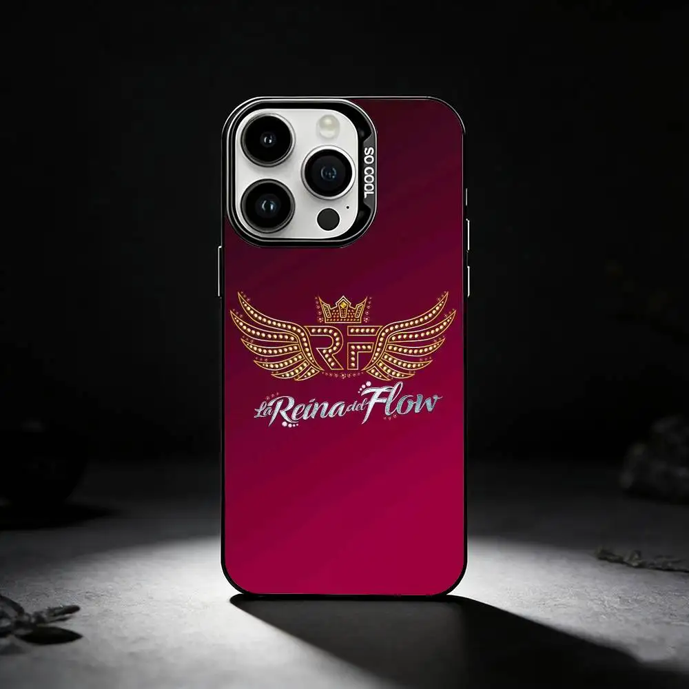 Queen of Flow La Reina Del Flow Colored Silver Phone Case