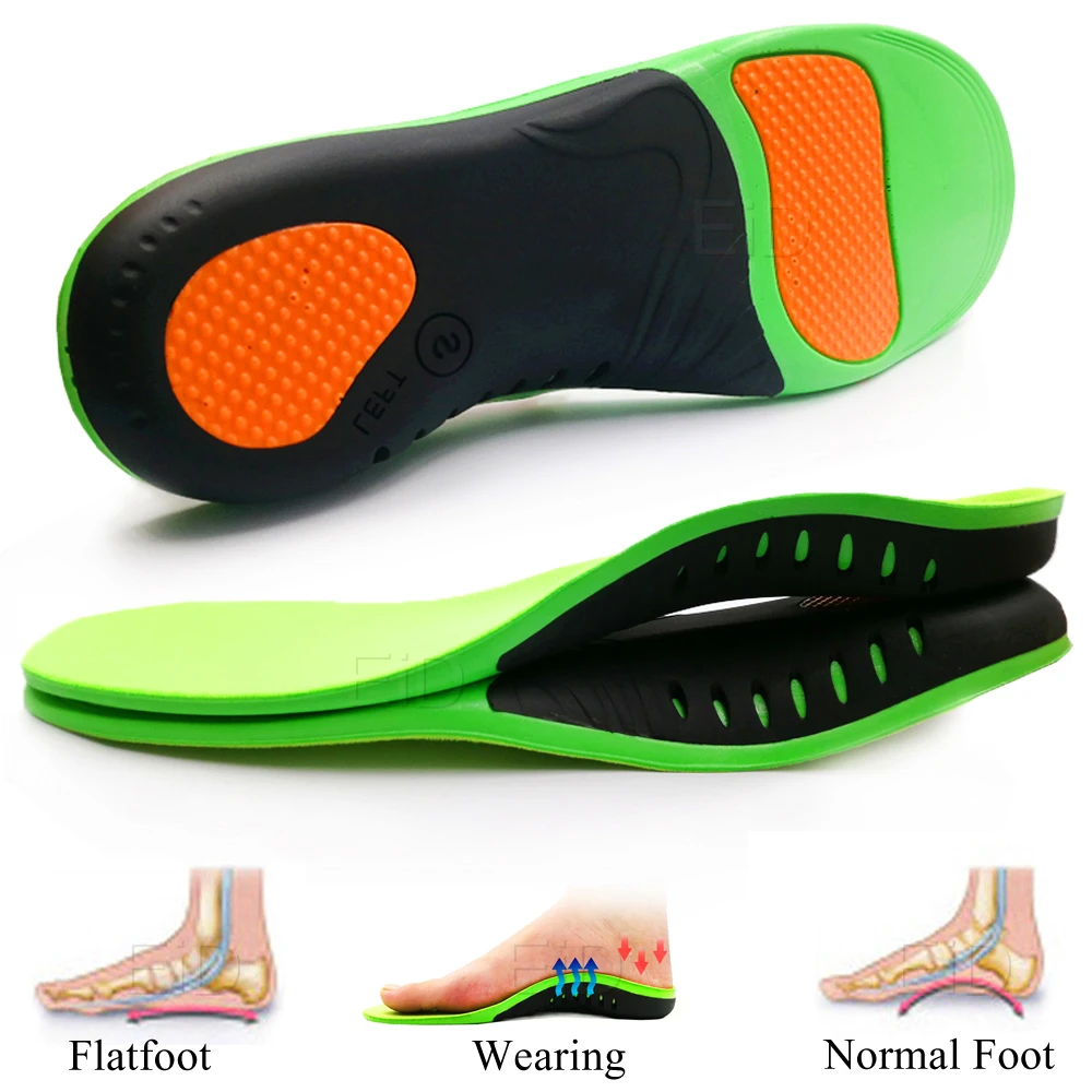 High Arch Support Insoles Orthopedic Shoes Sole For Feet Arch Pad Relieve Plantar Fasciitis Pain Flat Foot Sports Insert sport insoles