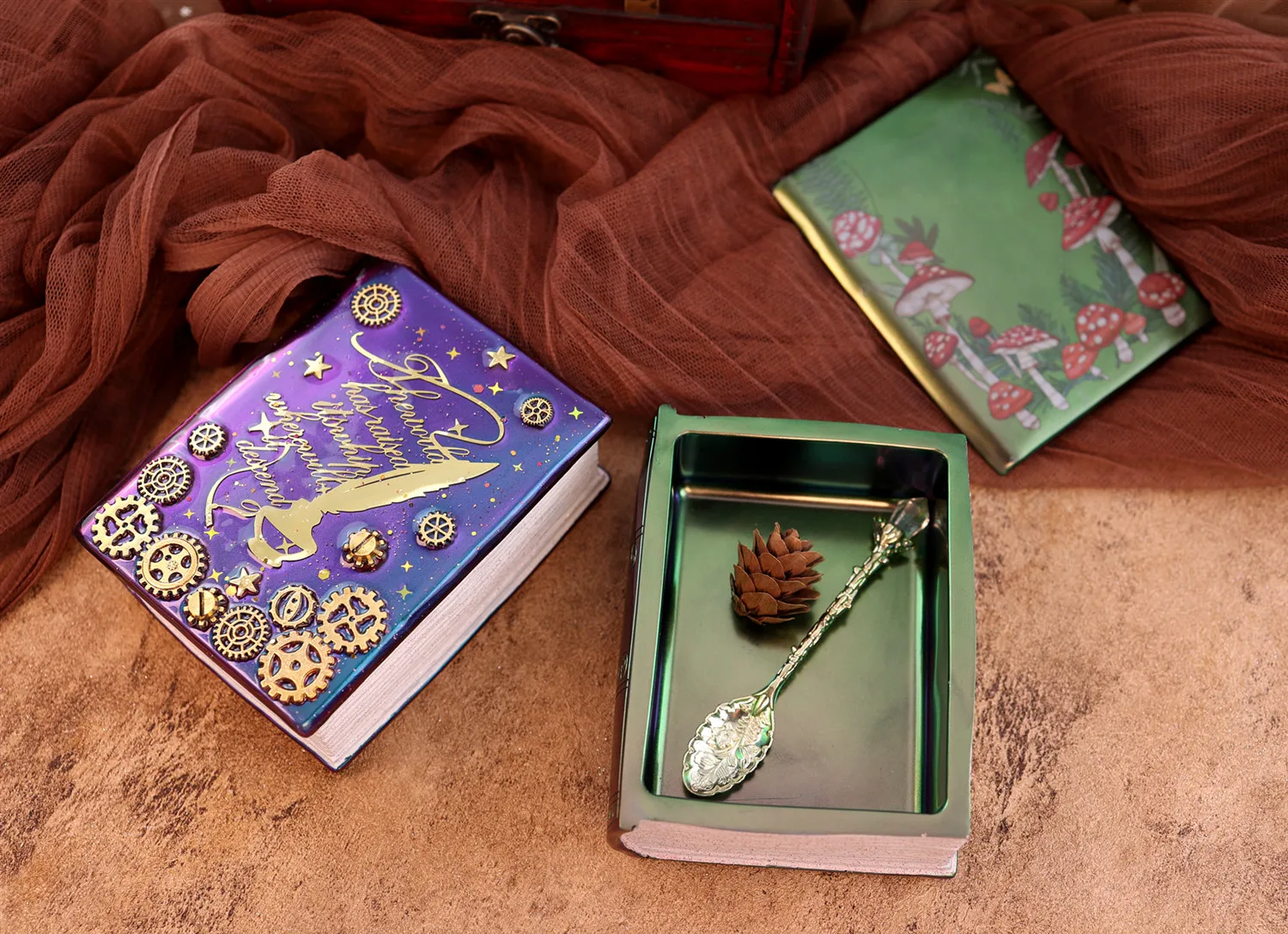 Wehous Moule En Résine Avec Couvercle, Moule à Bougie à Texture